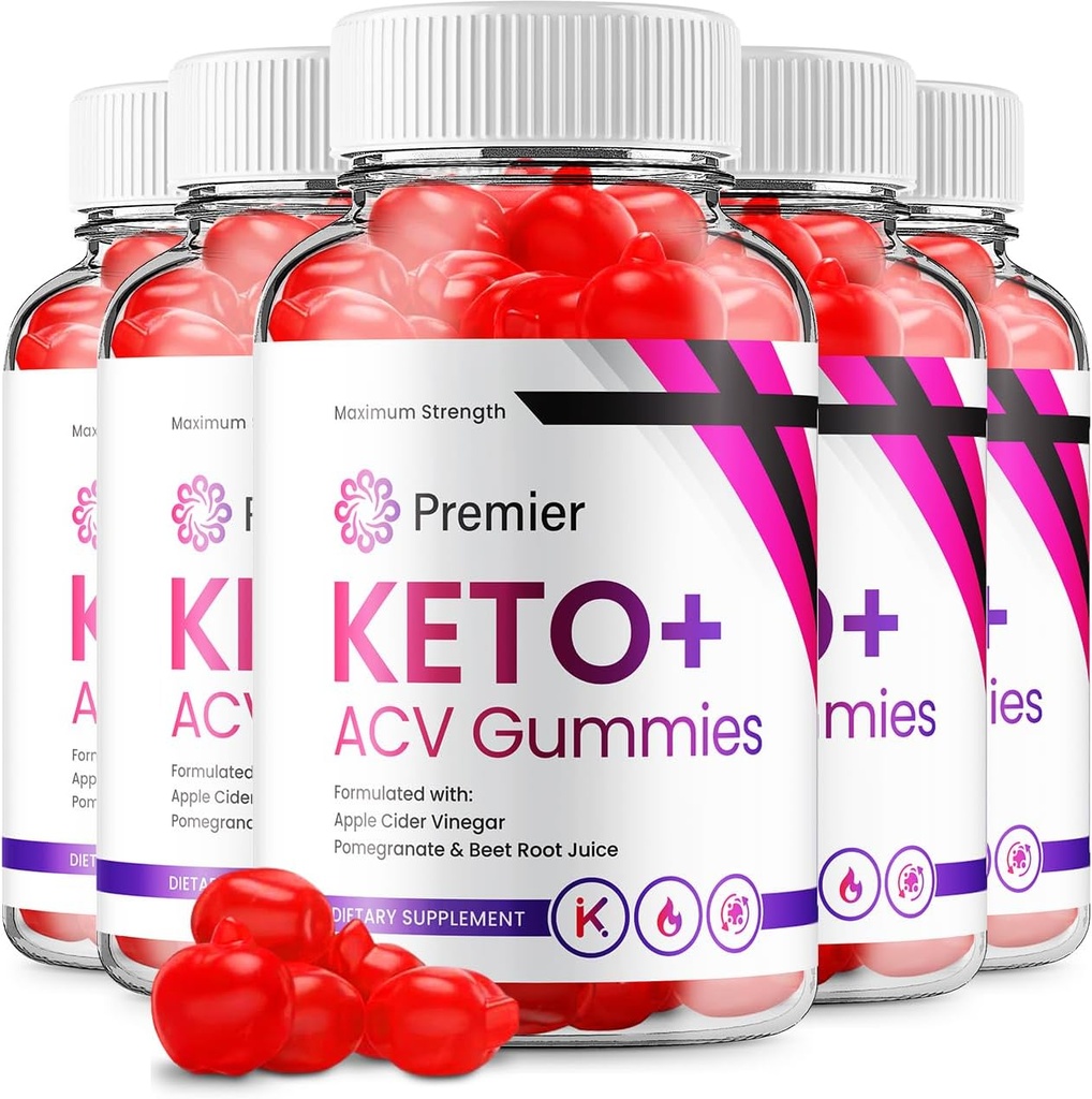 (5 Pack) Premier Keto ACV Gummies - Advanced Formula Premiere Keto Plus ACV Gummies Apple Cider Vinegar Premier ACV Συμπλήρωμα διατροφής Κριτικές Άνδρες Γυναίκες (300 Gummies)
