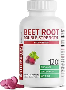 Bronson Beet Root Double Strength, Μη ΓΤΟ, 120 χορτοφαγικά δισκία