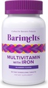 BariMelts Bariatric Multivitamin with Iron - 1 Month Supply (60 Fast-Dissolving Tablets) - Sugar-Free - Post-Op Bariatric Vitamins - Natural Blueberry Flavor
