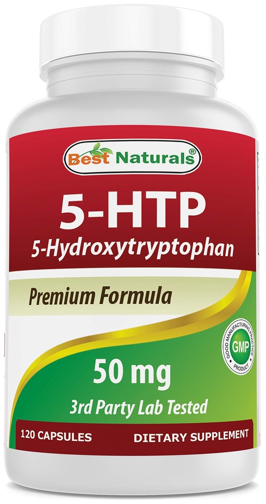 Best Naturals 5-HTP 50 mg 120 Capsules, 5 HTP Capsules Supports Relaxation & restful Sleep