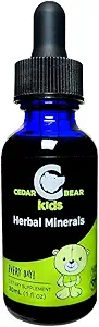 Cedar Bear Herbal Minerals for Kids a Liquid Herbal Supplement that Helps Build Healthy Bodys, Minds, and Strong Immune Systems 1 FL Oz