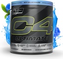 Cellucor C4 Ultimate Preworkout Powder - Sugar Free Preworkout Ενεργειακό συμπλήρωμα για άνδρες και γυναίκες - 300mg καφεΐνη + TeaCrine + Dynamine + Creatine - ICY Blue Razz, 20 Υπηρεσίες