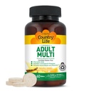 Country Life Adult Chewable Multivitamin with Coenzyme B-Vitamins, Antioxidants, Minerals, Pineapple-Orange Flavor - Υποστηρίζει τον Ενεργειακό Μεταβολισμό και την Ανοσοποιητική Υγεία, Χωρίς Γλουτένη - 60 Wafers
