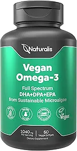 Naturalis Vegan Omega 3 DHA, EPA & DPA από Algae 
