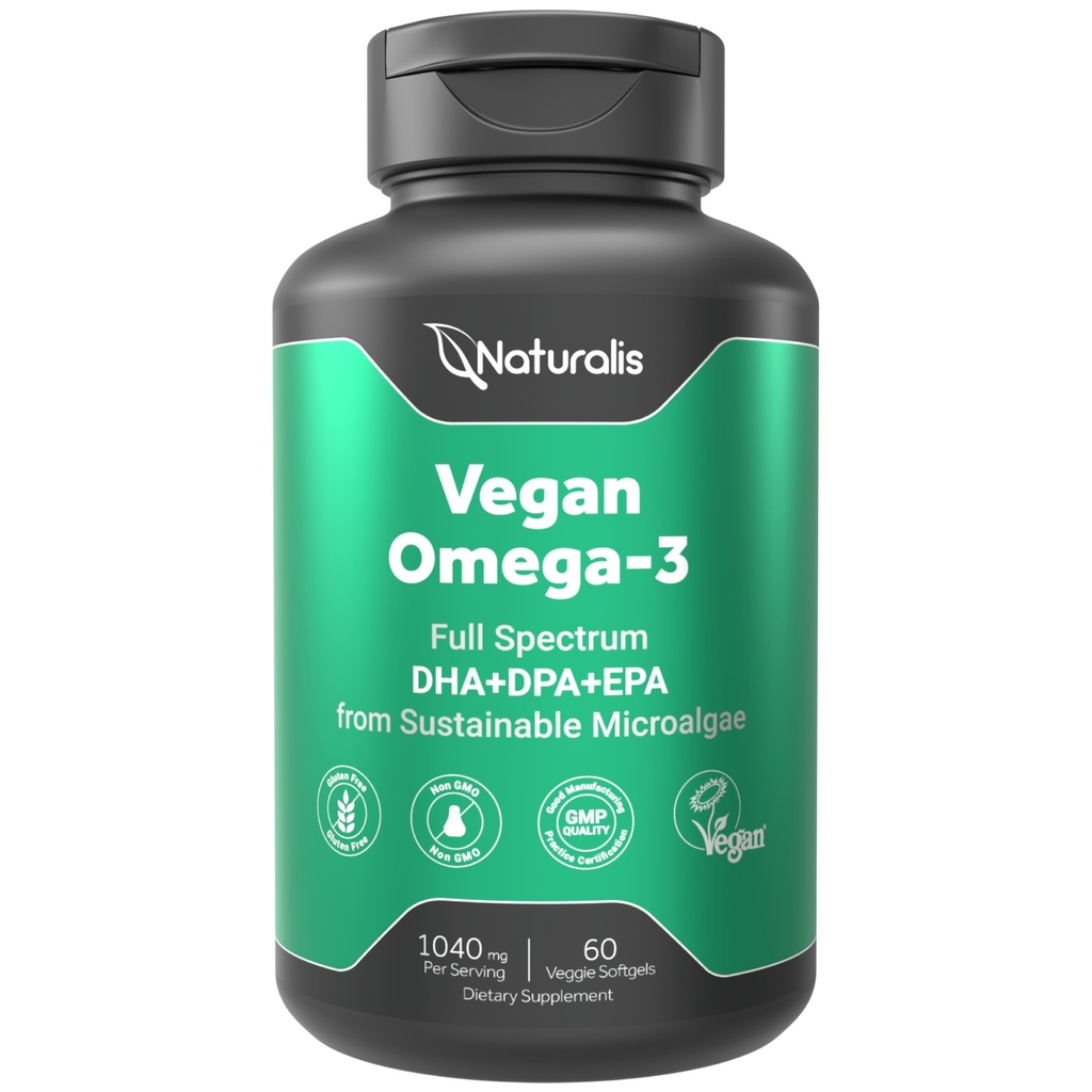 Naturalis Vegan Omega 3 DHA, EPA & DPA από Algae 