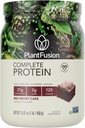 PlantFusion Complete Vegan Protein Powder - Plant Based Protein Powder With BCAAs, Digestive Enzymes and Pea Protein - Keto, Gluten Free, Soy Free, Non-Dairy, No Sugar, Non-GMO - Red Velvet 1 lb
