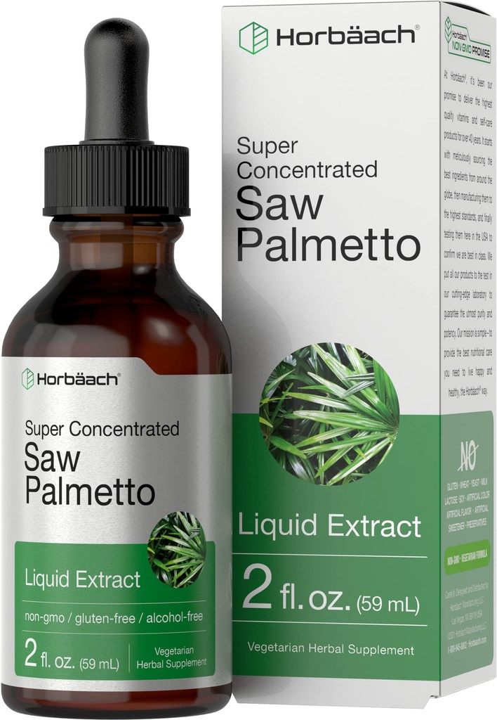 Horbäach Saw Palmetto εκχύλισμα υγρών σταγόνες 