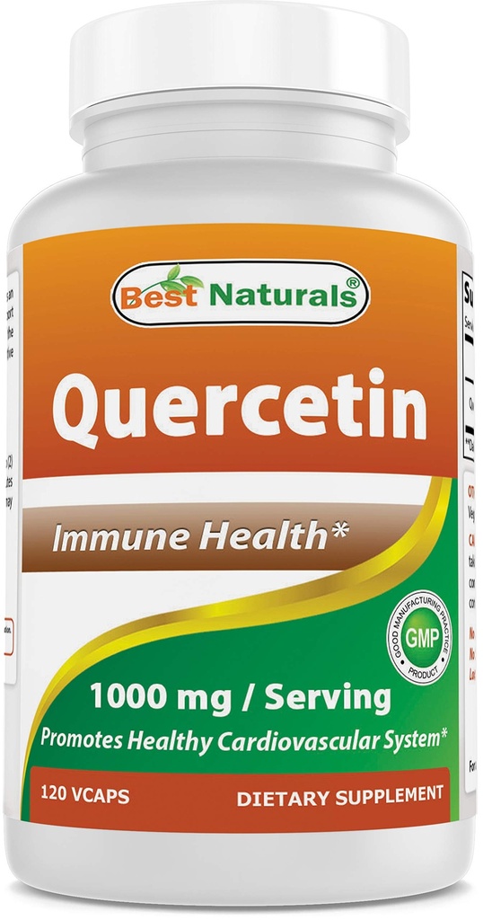 Best Naturals Quercetin 1000 mg/Serving 120 κάψουλες Veggie (120 Count (Pack of 1))