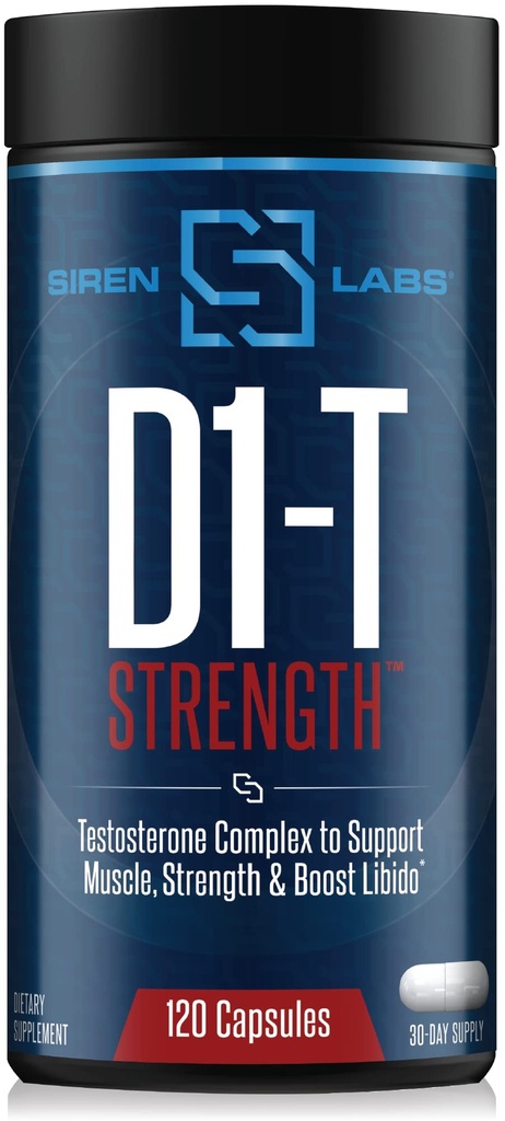 D1-T Δύναμη Testosterone Booster για άνδρες Μαζική Κεραυνός με D-ασπαρτικό οξύ - Monster Μύες-Κτίριο - Δοκιμή Booster Καταστολή των οιστρογόνων αναβολική μυϊκή ανάπτυξη (120 κάψουλες)