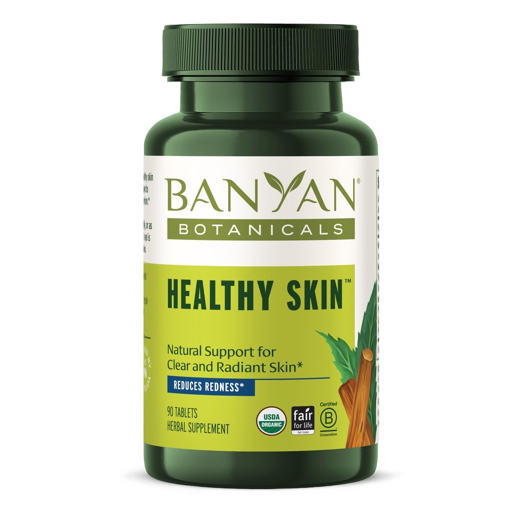 Banyan Botanicals Υγιεινό δέρμα – Βιολογικό συμπλήρωμα δέρματος – για Ραδιενεργό και Υγιεινό δέρμα Looking 90 δισκία – Μη ΓΤΟ Βιώσιμα που προέρχονται Vegan