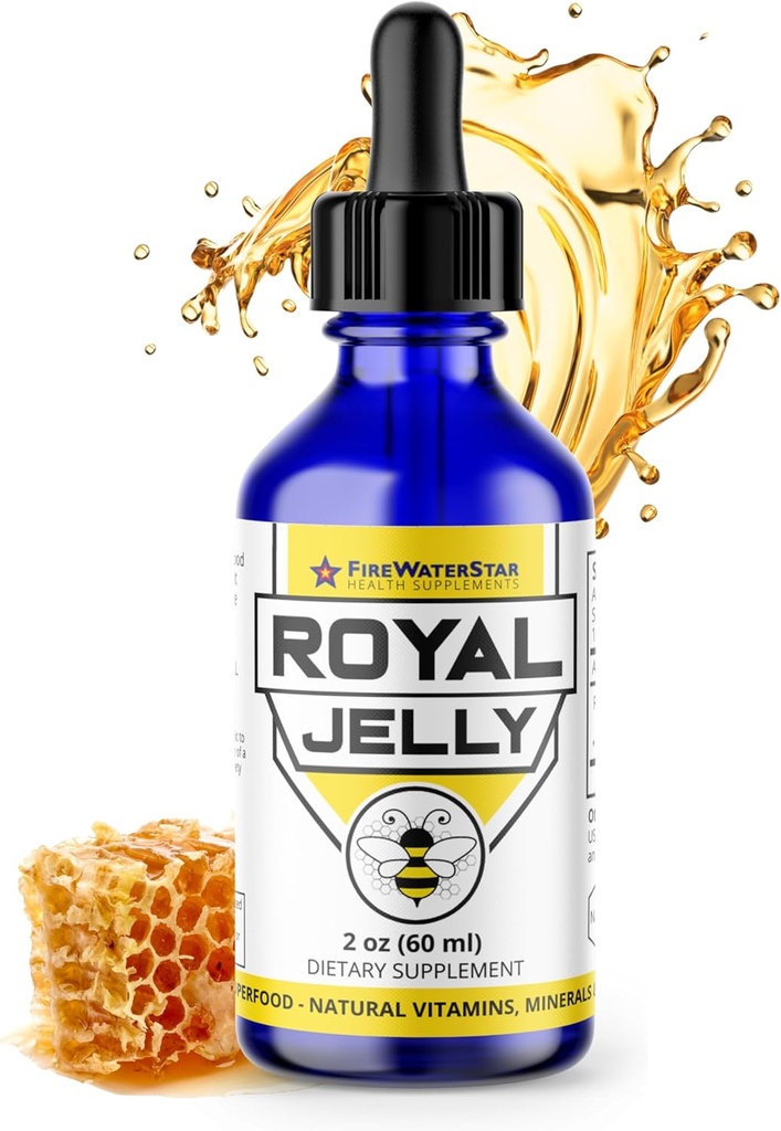 FWS Royal Jelly Bee Powered Superfood, Natural Vitamins, Minerals, Antioxidants, Organic, Food of The Emperors, Nutrient-Rich Supplement, Non-GMO, Supports Well-Being and Skin Health