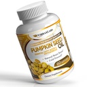 vibraxlabs Pumpkin Seed Oil - 100% Cold Pressed Pure 1000mg Extraction - Best για την ανάπτυξη των μαλλιών, Younger Looking Skin & Face, συμπλήρωμα ελέγχου της ουροδόχου κύστης, 60 Softgels