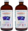 LIQUIDHEALTH Children's Complete Liquid Multivitamin for Kids, Toddlers - Ουσιώδεις Βιταμίνες, Θρεπτικά συστατικά & Ορυκτά, Ανοσοποιητική Υποστήριξη, Υγεία των Ούρων - Made in The USA, Vegan, Non GMO, Sugar-Free (2 Pack)