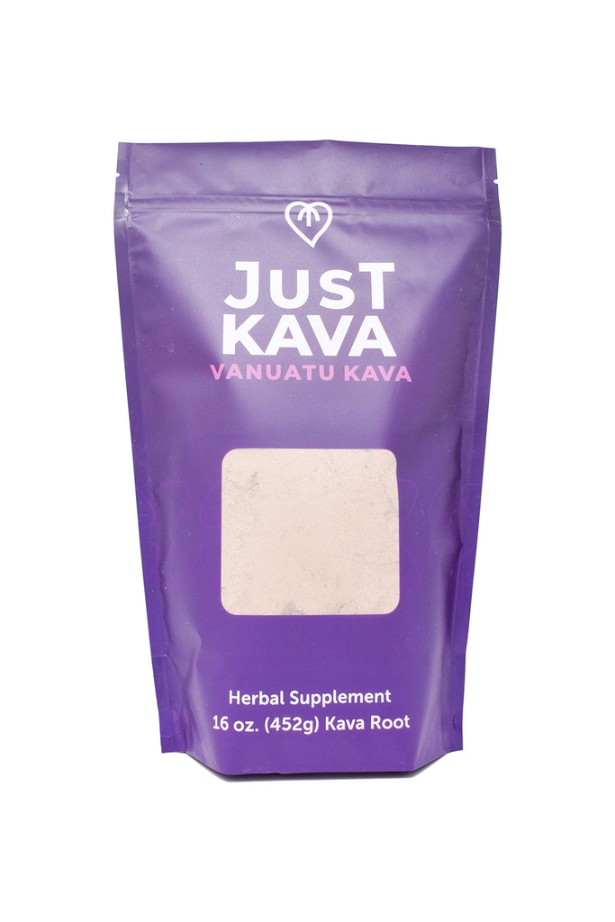 Just Kava Vanuatu Kava σε σκόνη βοτανικό συμπλήρωμα για χαλάρωση 16 OZ (452g)