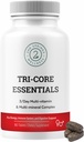 Tri-Core Essentials - 3 A Day Complete Multivitamineral Complex με Προβιοτικά, Πρεβιοτικά, Digestive Enzymes, Μανιτάρια, Adaptogens, και 45 Φρούτα και Λαχανικά - 180 δισκία