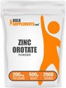 BulkSupplements.com Ορός ψευδαργύρου σκόνη - συμπλήρωμα ορυκτών ψευδάργυρου, για την ανοσοποιητική υποστήριξη - Χωρίς γλουτένη, 200mg ανά υπηρεσία, 500g (1.1 lbs) (πακέτο των 1)