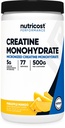 Nutricost Creatine Monohydrate Powder (Pineapple Mango, 500 Gram) - Μικρονωμένο συμπλήρωμα κρεατίνης - Vegan, μη ΓΤΟ, Χωρίς γλουτένη