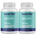 Alpha GPC 600mg ανά Σερβίρισμα (240 κάψουλες χορτοφάγων) (120x2) - Χωρίς Stearates - Vegan - Μη ΓΤΟ - Χωρίς γλουτένη