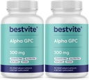 Alpha GPC 600mg ανά Σερβίρισμα (240 κάψουλες χορτοφάγων) (120x2) - Χωρίς Stearates - Vegan - Μη ΓΤΟ - Χωρίς γλουτένη