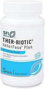 Klaire Labs SFI Health Interfase Plus - Ένζυμο Συνδυασμός σε Διακοπή Biofilm Matrix + EDTA - Γαστρεντερικό Σύστημα, Χλωρίδα, Βιοφίλμ & Υποστήριξη Detox (60 Κάψουλες)