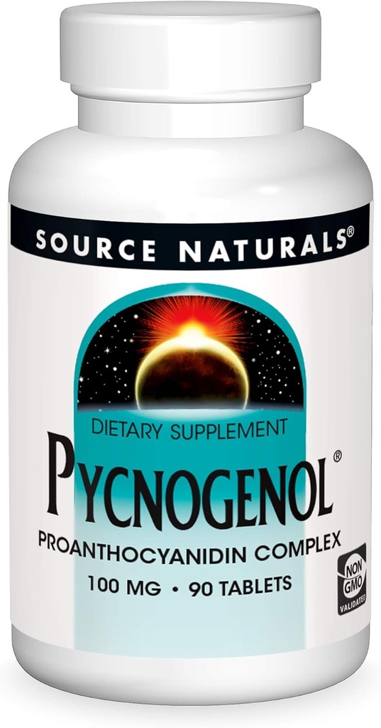 Πηγή Naturals Pycnogenol, Proanthocyanidin Complex, 100 mg - 90 δισκία