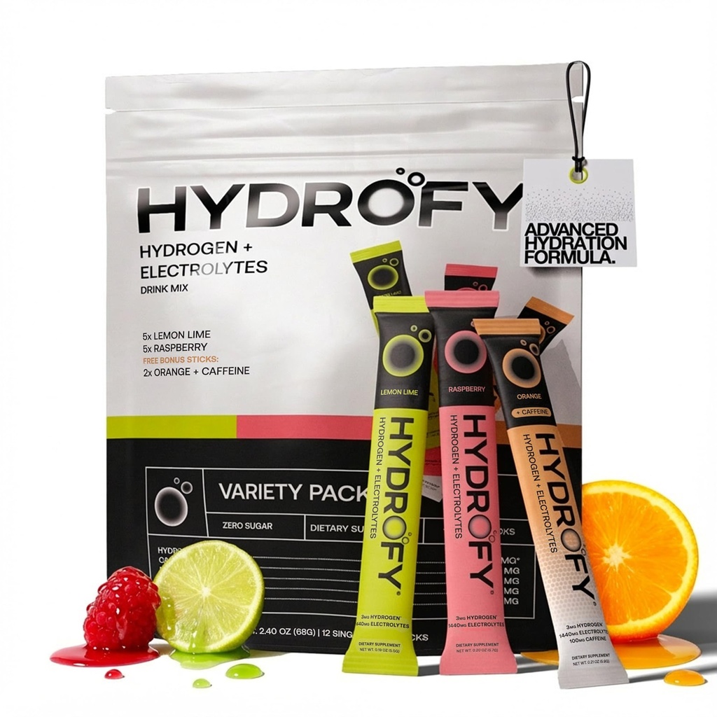 Hydrofy Hydrogen Water + Electrolytes Drink Mix - Ποικιλία Συσκευασίας 
