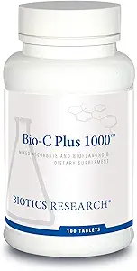 Biotics Research Bio C Plus 1000 Αντιοξειδωτικό, Υψηλή Ικανότητα, Βιοφλαβονοειδή, Υποστηρίζει Υγιεινή Ανοσολογική Ανταπόκριση, Χτίζει Κολλαγόνο, Υγιεινό Δέρμα, Καρτέλαιο και Κοινή Υποστήριξη 100 Δισκία