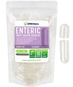 XPRS Nutra Μέγεθος 00 Κενές κάψουλες - 100 Count Clear Enteric Coated Empty Gelatin Κάψουλες - χάπια καθυστερημένης αποδέσμευσης - DIY Capsule Filling - Pure Bovine Empty Enteric Gel Caps
