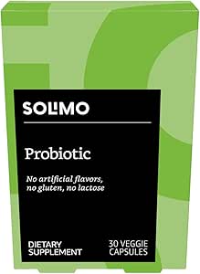 Μάρκα - Solimo Probiotic 10 δισεκατομμύρια CFU Lactobacillus Rhamnosus, 30 κάψουλες Veggie, προμήθεια ενός μήνα