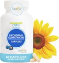 Core Med Science Liposomal Glutathionone Supplement (500mg, 60 κάψουλες) - Pure Reduced Setria with Phospholipid Complex - Αντιοξειδωτικό συμπλήρωμα για την ενέργεια, την υγεία του εγκεφάλου, το δέρμα και το συκώτι