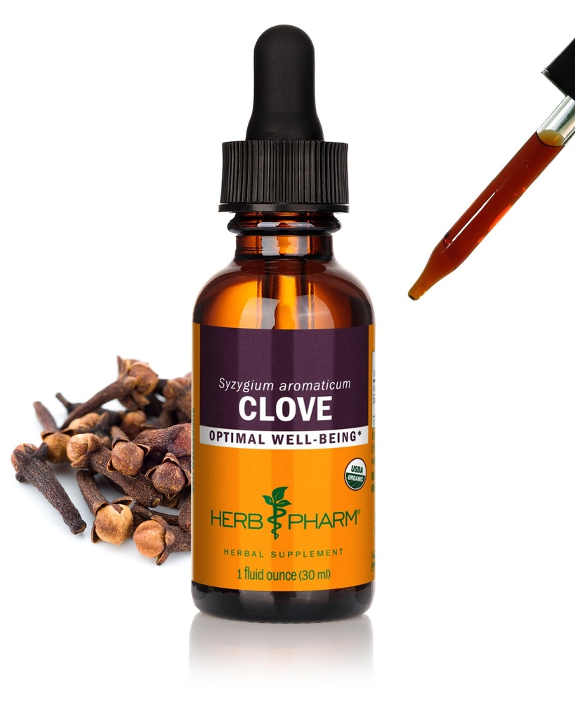 Βότανο Pharm Certified Organic Clove Liquid Extract - 1 ουγγιά