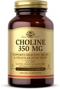 Solgar Choline 350 mg - 100 Κάψουλες λαχανικών - Μη ΓΤΟ, Vegan, Kosher - 100 Υπηρεσίες