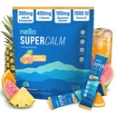 Nello Supercalm σε σκόνη μείγμα ποτών, Τροπική Ταμπερίνη, L Theanine, Ksm-66 Ashwagandha, Μαγνήσιο Γλυκινικό, Βιταμίνη D 3, Συμπληρώματα για χαλάρωση & εστίαση, φυσικό, χωρίς ζάχαρη, μη GMO, 20 Srvg