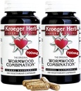 Kroeger Herb Products, Wormwood Herb, Black Walnut, Clove, Quassia, Worm Wood Detox Cleanse - κάψουλες Wormwood, μη ΓΤΟ, Χωρίς γλουτένη, Χωρίς συντηρητικά ή πληρωτικά - 200 κάψουλες, Κατασκευασμένες στις ΗΠΑ