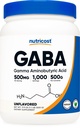 Nutricost Pure GABA 500G Σκόνη (Gamma Aminobutyric Acid) (500 γραμμάρια / 1,1 κιλά)