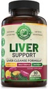Advanced Liver Cleanse Detox & Repair Formula for Adult with Milk Thittle, Organic Liver Detox & συμπλήρωμα υποστήριξης για άνδρες και γυναίκες, 90 χάπια ηπατική επισκευή & υποστήριξη Detox, 512mg (45 ημερών προμήθεια)