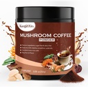 Mushroom Coffee Powder - Mushroom Powder Supplement with Lion's Mane, Hericium Erinaceus, Ganoderma Lucidum, Cordyceps Militaris, Shiitake 