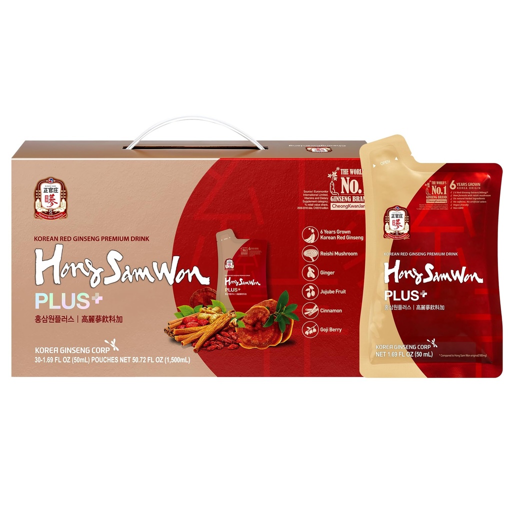 HongSamWon Plus Korean Red Ginseng Premium Ποτό 