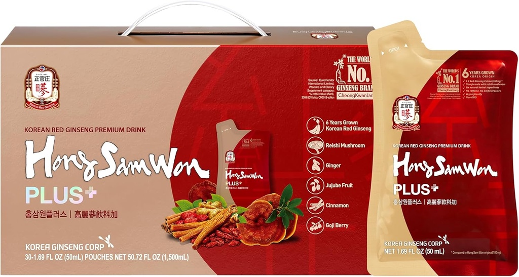 HongSamWon Plus Korean Red Ginseng Premium Ποτό 