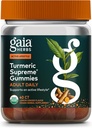 Gaia Herbs Turmeric Supreme Adult Daily Gummies-Καθημερινή υποστήριξη για υγιή, ενεργή ζωή-USDA πιστοποιημένη οργανική ανάμειξη τουurmeric και υποστηρικτικά βότανα-40 Gummies (20-Ημέρα εφοδιασμού)