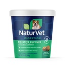 NaturVet Digestive Enzymes with Pre & Probiotic Dog Supplement - 70 Count | Promotes Daily Digestive Health & Supports Diet Changes, Soft Chews