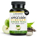 TRIO NUTRITION Κάψουλες μηλίτη μηλίτη με πράσινο τσάι - Φυσικό χωρίς ζάχαρη χάπια μηλίτη χωρίς μηλίτη με τη μητέρα για τον καθαρισμό του σώματος, ανοσοποιητικό, διαχείριση βάρους και τον μεταβολισμό ενισχυτή*