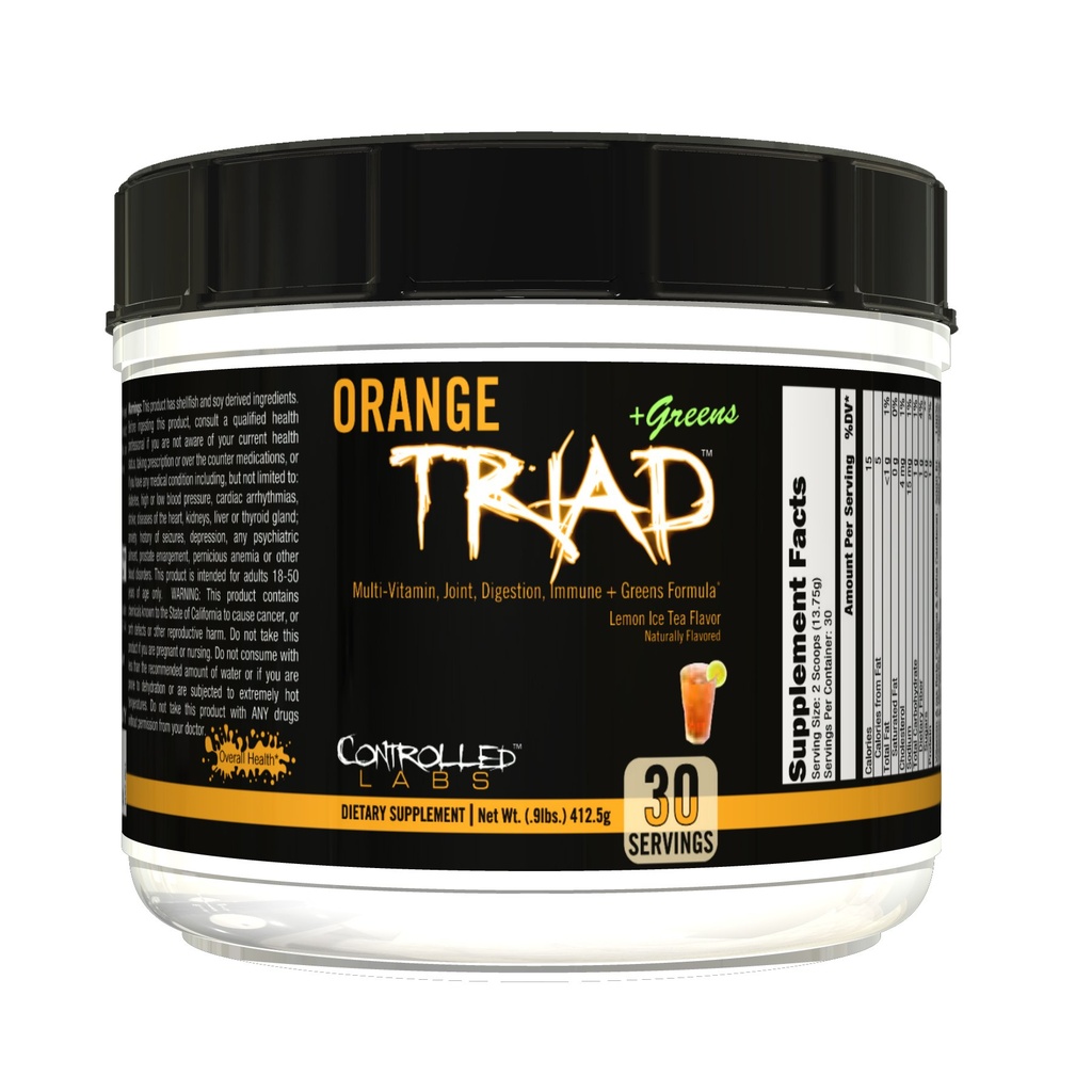 ΕΛΕΓΧΟΣ ΕΡΓΑΣΙΩΝ Orange Triad Plus Πράσινα για άνδρες και γυναίκες, 30 Εξυπηρετεί Σιδήρου Δωρεάν Αθλητισμός συμπλήρωμα για τη συνολική υγεία, πολυβιταμίνη, πέψη, ανοσοποιητικό σύστημα, και κοινή υγεία