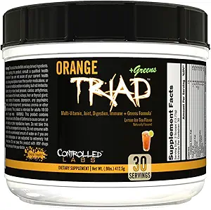 ΕΛΕΓΧΟΣ ΕΡΓΑΣΙΩΝ Orange Triad Plus Πράσινα για άνδρες και γυναίκες, 30 Εξυπηρετεί Σιδήρου Δωρεάν Αθλητισμός συμπλήρωμα για τη συνολική υγεία, πολυβιταμίνη, πέψη, ανοσοποιητικό σύστημα, και κοινή υγεία