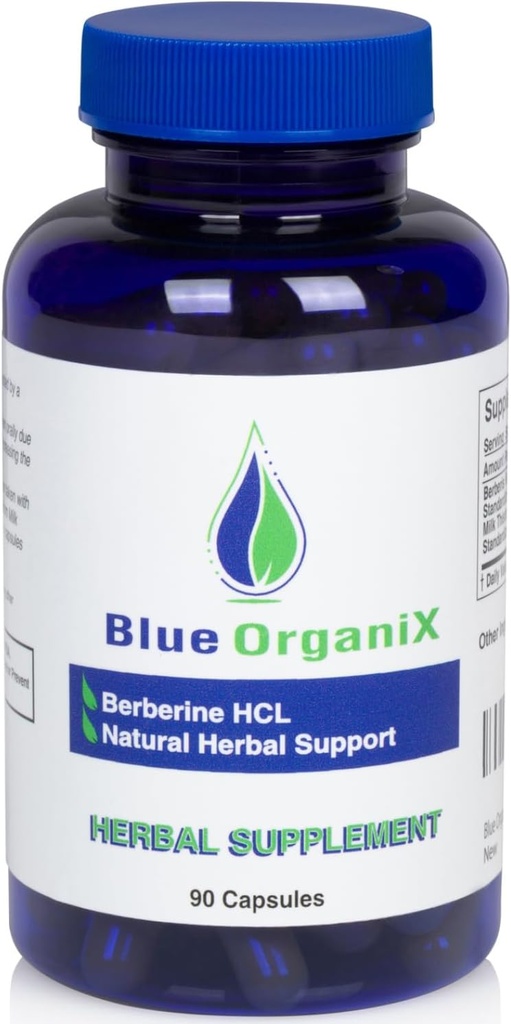 Βερβερίνη με γαϊδουράγκαθο γάλακτος 500mg Complex συμπλήρωμα Φόρμουλα HCL με σιλιμαρίνη για καλύτερη απορρόφηση, 90 κάψουλες χορτοφάγων, 1 φιάλη, συνολική υποστήριξη υγείας