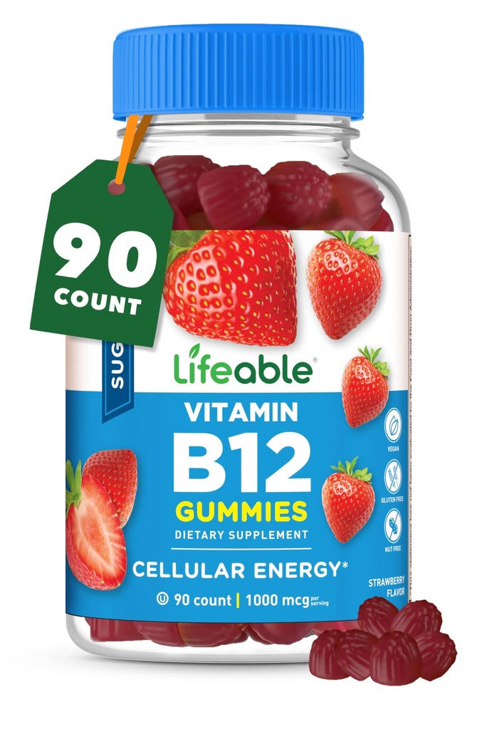 Ζωηρή χωρίς ζάχαρη Βιταμίνη B12 Gummies 