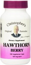 Christopher's Original Formulas Hawthorn κάψουλες μούρων, βοτανικό συμπλήρωμα για την καρδιά και την καρδιαγγειακή ευεξία, 100 κάψουλες