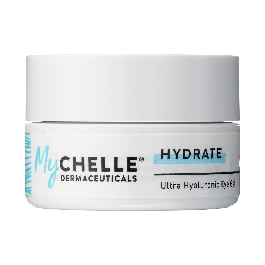 MyChelle Dermaceuticals Ultra Hyaluronic Eye Gel (0.45 Fl Oz) - Πλούσια ενυδάτωση για ξηρό δέρμα με Vegan Hyaluronic Acid, Help Plump Skin και Βοήθεια για τη μείωση της εμφάνισης λεπτών γραμμών και ρυτίδων