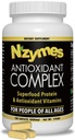 Nzymes® Antioxidant Complex για τους ανθρώπους. Ισχυρό συμπλήρωμα αντιοξειδωτικών, Βιταμίνη C, Βιταμίνη Ε, Βιταμίνη Α, Σελήνιο, Ζωντανά Σπρουτωμένα Ένζυμα. 180 Κόμης - Κατασκευασμένο στις ΗΠΑ