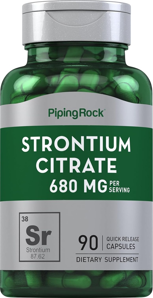 Citrate 680 mg καψάκια Piping Rock Strontium 